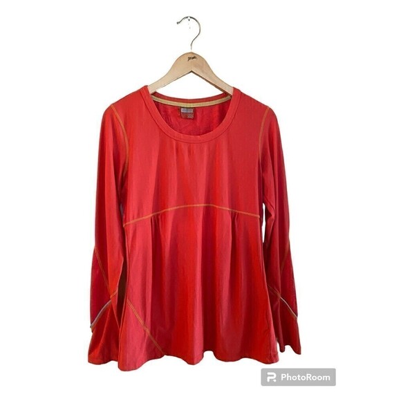 Athleta Tops - Coral Long Sleeve Athleta Workout Top Sz M Style #: 906191